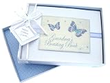 from White Cotton Cards White Cotton Cards Small Album (Blue Butterfly/ Grandma Bliss) (Model BB1S)