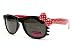 Wayfarer Cateye Whisker Polka Dots Bow Sunglasses W128
