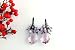 Swarovski Crystal Baroque Pendant Earring - Light Amethyst / Pink (Anna)