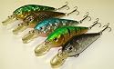 5 Custom Shad Lures - Plugs Crankbaits Bass Fishing Set L5AB