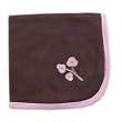 Hudson Baby Organic Touched By Nature Blanket, Brown-Blossom Hudson Baby Organic Touched By Nature Blanket, Brown-Blossom