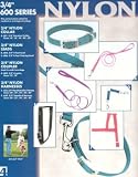 Coastal 4 foot Black 3/4 Nylon Web leash / lead