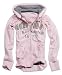 Vintage Ladies Hoodie -rosa- Größe: S-XXL