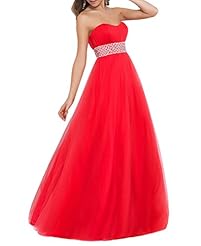 Strapless Tulle Floor Length Evening Dress/Party Dress 