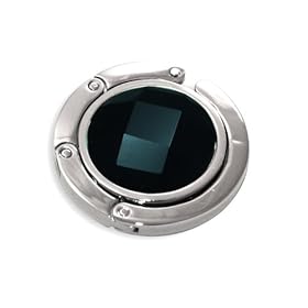 Obsidian Black Mirror Crystal Folding Purse Hook Hanger