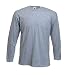 Fruit of the Loom long sleeve plain t-shirt Heather grey Large