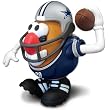 Dallas Cowboys NFL Sports-Spuds Mr. Potato Head Toy