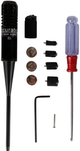 Red Laser Dot Boresighter Complete Set With Tools, Batteries, And Gift Box