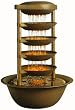 HoMedics WFL-ETN Envirascape Eternal Rain Illuminated Relaxation Fountain, Bronze