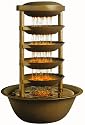 HoMedics WFL-ETN Envirascape Eternal Rain Illuminated Relaxation Fountain, Bronze