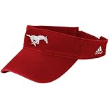 adidas SMU Mustangs Crimson Basic Logo Adjustable Visor