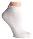 Hue Women's Quarter Top Sock with Cushion, 6-Pack, White