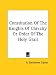 Constitution of the Knights of Chivalry or Order of the Holy Grail