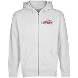 Liberty Flames White Logo Applique Midweight Full Zip Hoody