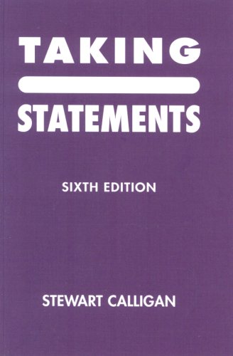 Taking Statements by Stewart Calligan