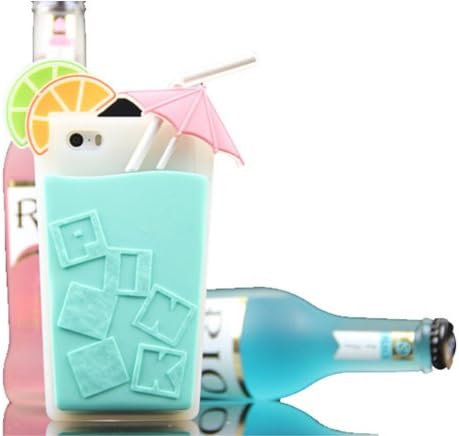 ONG Victoria's Secret Beverage cup Soft Silicone case For iPhone 5 5S-(mint green)
