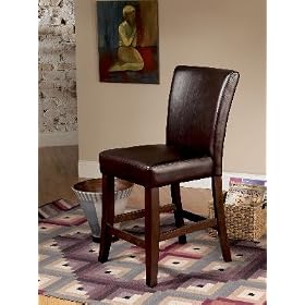 Mahogany Bar Stools 1 Pair 