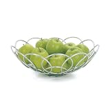 Torre & Tagus Spiral Chrome Fruit Basket