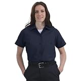 CornerStone Ladies Short Sleeve Squared Hem Industrial Work Shirt