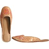Beaded & Sequin Indian Leather Slippers for Women Handcrafted Casual Footwear Available in Various Sizes