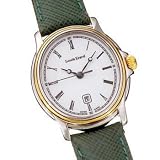 Louis Erard Ladies Midsize Swiss Quartz Watch Two Tone On Olive Green Leather Band by Louis Erard
