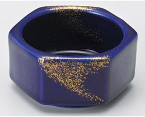 Bowl [2.37 x 2.21 x 1.07 inch] tga12520-576 Delicacy hexagon Kozuke Ruri gold japan traditional brand