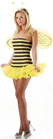Honey Bee - Women's Sexy Bee Costume Lingerie Outfit