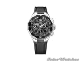 BAUME & MERCIER Riviera Automatic Chronograph Mens Watch in Steel, Rubber Strap, With BOX & PAPERS M0A08723