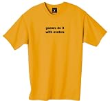 gamers do it with avatars 100% Cotton Unisex Tee with funny Beware of the Geek Joke Text