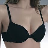 Sassa Push up Bügel-BH mit Einlage mit vorgefomten Cups «Micro mit Spi, schwarz, Größe 85C