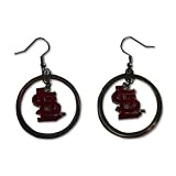 St Louis Cardinals Hoop Logo Earring Set Mlb Charm