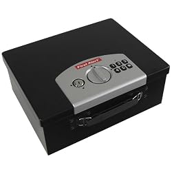 First Alert 3035DF Digital Security Box, Black/Silver