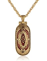 The Vatican Library Collection Elegant Hidden Cross Swing Open Pendant Necklace