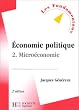 Economie politique, tome 2 : Micro�conomie, 3e �dition