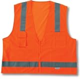 GLoWEAR 8249Z Class-2 Economy Surveyors Vest, Orange, Small/Medium