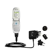 International Wall / AC Charger for the Samsung VI660 - Gomadic Brand w/ TipExchange Technology