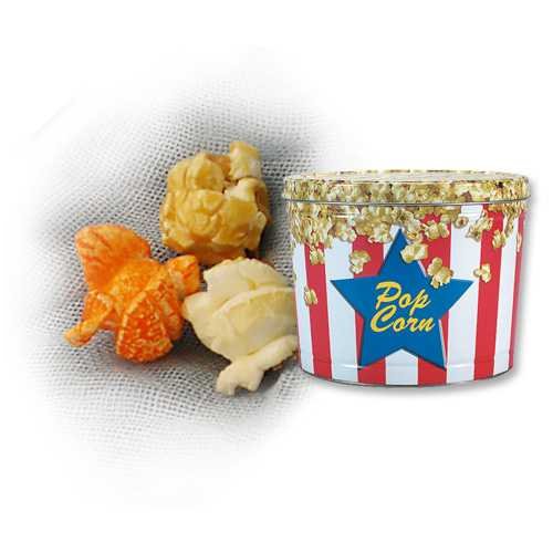 2 Gallon 3 Way Popcorn Tin - Popcorn by Caramel Corn Tin