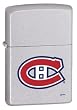 NHL Zippo Lighter Canadiens Satin Chrome