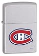 NHL Zippo Lighter Canadiens Satin Chrome
