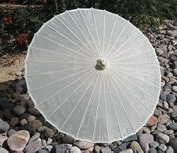 Cloth Parasol, Solid Ivory #8000WW