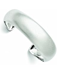 Leslies Sterling Silver Rhodium-Plated Radiant Essence Cuff Bangle