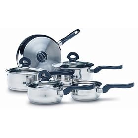 Swan CW792 5 Piece Stainless Steel Pan Set with Bakerlite Handles