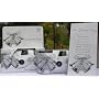10 Pack Shiny Silver Bells Wedding Disposable 35mm Cameras in Gift Boxes with Matching Tents 27 Exp.