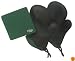Kitchen Grips 2  Oven Mitts and 1 Table Trivet, Hunter Green