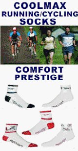 Buy 6 PAIRS COOLMAX SOCKS (DEFEET, SOCKGUY, AND LIN MIX) RUNNING CYCLING SOCKS - MOSTLY WHITE by DeFeet, Lin, SockGuy