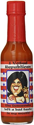 Risque Hot Sauce Monica I Voted Republican, 5 Ounce