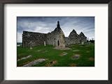 Clonmacnoise Monastery on the Banks of the River Shannon, Leinster, Ireland Framed Photographic Poster Print by Greg Gawlowski, 21x17