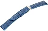 MORELLATO (モレラート) 時計バンド LIVERPOOL リバプール 16mm オリエンタルブルー 牛革型押し D0751 376 066 016