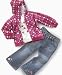 Apparel : Nannette Little Girl 3 Pc Hoodie & Denim Set