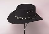 Black Faux Felt San Jose Gambler Cowboy Hat L/XL